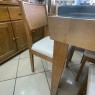 Conjunto de Mesa Extensível 1,00-1,50m Paris Vidro Preto com 4 Cadeiras Sílvia