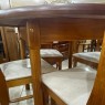 Conjunto de Mesa Redonda 1,10m Madeira Verão com 4 Cadeiras
