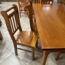 Conjunto de Mesa Verão 1,20m Tampo de Madeira com 4 Cadeiras Imbuia