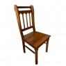 Conjunto de Mesa Verão 1,50m Tampo de Madeira com 6 Cadeiras Ripadas Mel