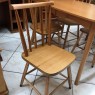 Conjunto de Mesa em Madeira Brisamar 1,10m com 4 Cadeiras Mel