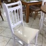 Conjunto de Mesa Redonda 1,10m Madeira Verão com 4 Cadeiras Laca Branca