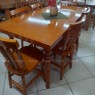 Conjunto de Mesa Madeira 1,60m com 6 Cadeiras Corupixá Mel