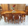 Conjunto de Mesa Madeira 1,60m com 6 Cadeiras Corupixá Mel