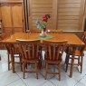 Conjunto de Mesa Madeira 1,60m com 6 Cadeiras Corupixá Mel