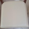 Conjunto de Mesa Premium 1,80m Tampo Laca Branca Vidro Branco com 6 Cadeiras Tela