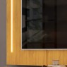Bancada com Painel Led Tampo Arredondado 2,18m MDF Diana Cor Cedro