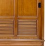 Armário Veneziana Duplex larg. 2,58m 3 portas de correr com espelho alt. 2,35m