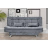 Sofá-Cama Salomé Suede Marrom/Cinza/Bege/Azul