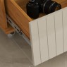 Home Teather TV 75 Polegadas 2 Gavetas Los Angeles 1,80m Cinamomo/Off White