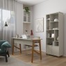 Escrivaninha 1 Gaveta 1,25m Patrícia Off White/Cinamomo