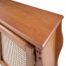 Rack Madeira 2 Portas 1 Gaveta Ratan 1,73m Alemanha Imbuia