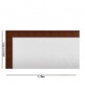 Painel para TV 70´ Madeira 3 Gavetas 1,78m Toronto Castanho/Laca Branca