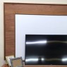 Painel para TV 70´ Madeira 3 Gavetas 1,78m Toronto Castanho/Laca Branca