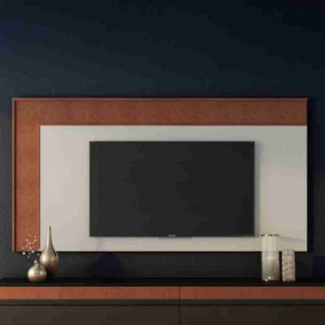 Painel para TV 70´ Madeira 3 Gavetas 1,78m Toronto Castanho/Laca Branca