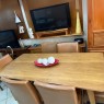 Conjunto de Mesa 1,80x0,90m Elegance Tampo Madeira com 6 Cadeiras Ana Corino Caramelo