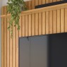 Painel Ripado para TV 75' Impacto 1,84x2,20m Mel Cinamomo