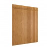 Painel Ripado para TV 75' Impacto 1,84x2,20m Mel Cinamomo