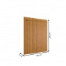 Painel Ripado para TV 75' Impacto 1,84x2,20m Mel Cinamomo