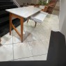 Escrivaninha 1 Gaveta 1,25m Patrícia Off White/Cinamomo