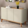 Buffet 3 portas 1,20m Patricia Off White com Cinamomo