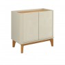 Buffet 2 portas 0,90m Patricia Off White com Cinamomo
