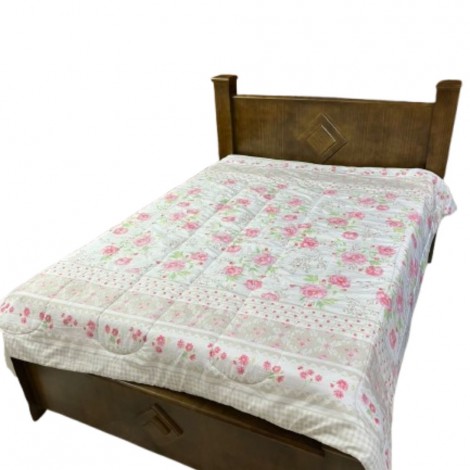 Cama de Casal Madeira 1,40m Mariana Imbuia