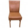 Conjunto de Mesa Quadrada 0,90x0,90m vidro off white com 4 Cadeiras Corino Elegance Mel