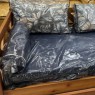 Kit Almofadas Cor Florido Cinza Escuro para Bicama-Sofá