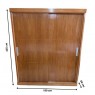 Guarda Roupa Casal Madeira 2 portas de correr3 Gavetas Frizado 1,90m