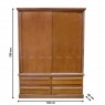 Armário Boleado larg. 1,60m 2 portas de correr alt. 2,38m