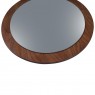 Kit de Molduras de Espelhos Redondos Decorativos de Madeira 0,65m e 0,55m Fusion Imbuia