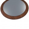 Moldura de Espelho Redondo Decorativo de Madeira 0,55m Fusion Imbuia