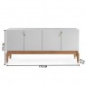 Buffet de Madeira 4 Portas 1,48m Pegasus Fendi/Mel