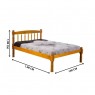 Cama Casal 1,40m Carmen Madeira