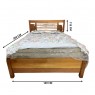 Cama de Casal de Madeira 1,40m Valência