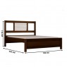 Cama de Casal de Madeira 1,40m Valência