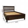 Cama Casal Madeira 1,40m com 4 Gavetas Ipanema