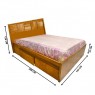 Cama Casal 1041 com 4 gavetas