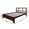 Cama queen de Madeira 1,60m Valência