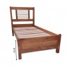Cama de Solteiro de Madeira 0,90m Valência Mel