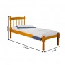 Cama Solteiro 0,90m Carmen