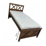 Cama de Solteiro de Madeira 0,90m Stilo Imbuia