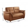 Conjunto de Sofá 2 e 3 Lugares Rony 220 Corino