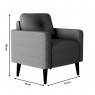 Poltrona Decorativa Bahamas Linho