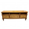 Rack Madeira 3 Gavetas com Nicho 1,73m Clean Imbuia
