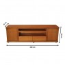 Rack com Madeira com 2 Portas e 2 Gavetas Arezzo 2,00m