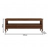 Rack de Sala Madeira 4 Gavetas 2,18m Toronto Imbuia