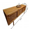Buffet Madeira 3 Portas Palhinha Tingida 1,50m Vancouver Castanho