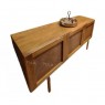 Buffet Madeira 3 Portas Palhinha Tingida 1,50m Vancouver Castanho